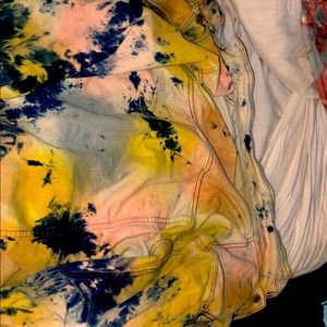 It’s brand new tie dye Jean jacket only wore 4 times.